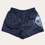 Rogue Footy Shorts - Black - Zip Pockets