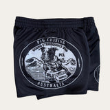 Rogue Footy Shorts - Black - Zip Pockets