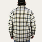 Sherpa Lined Flannel Jacket - Bone/Navy/Khaki