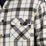 Sherpa Lined Flannel Jacket - Bone/Navy/Khaki