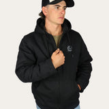 Insulated Canvas Jacket - Black