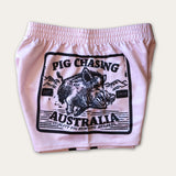 Raging Boar Footy Shorts - Bone