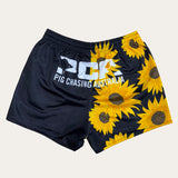 Sunflower Footy Shorts - Black/Yellow