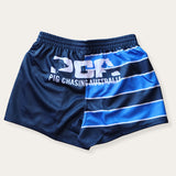 Blue/Navy Multistripe Footy Shorts