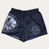 Rogue Footy Shorts - Black - Zip Pockets