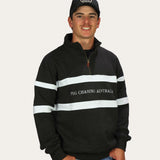 Half Zip Jumper - Black/White