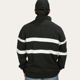Half Zip Jumper - Black/White
