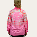 Long Sleeve Fishing Shirt - Strawberry Plaid