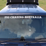 ‘Pig Chasing Australia’ Window Banner Sticker