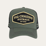 Army Green/Gold Trucker Cap