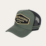 Army Green/Gold Trucker Cap