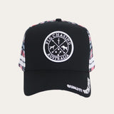 Plaid Trucker Cap - Black/Red/Blue