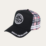 Plaid Trucker Cap - Black/Red/Blue