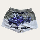 Kids Footy Shorts - Land Cruiser Khaki