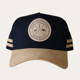 Suede Brim Trucker Cap - Black/Tan