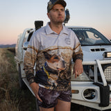 Long Sleeve Fishing Shirt - Pig Dog