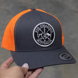 Original Logo Cap - Charcoal/Orange