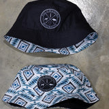 Blue Aztec Reversible Bucket Hat