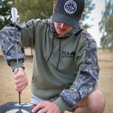 Red Stag Hoodie - Green/Camo