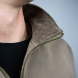 Half Zip Jumper - Brown/Cream