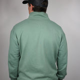 Signature Boar Half Zip Jumper - Sage Green