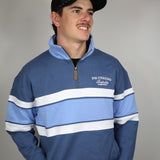 Half Zip Jumper - Navy/Blue/White