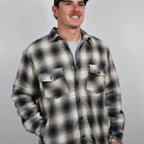 Sherpa Lined Flannel - Black/Brown