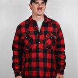 Sherpa Lined Flannel - Black/Red Check