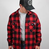 Sherpa Lined Flannel - Black/Red Check