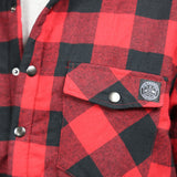 Sherpa Lined Flannel - Black/Red Check