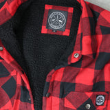 Sherpa Lined Flannel - Black/Red Check