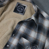 Sherpa Lined Flannel - Black/Brown