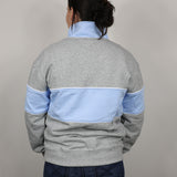 Half Zip Jumper - Grey/Blue Stripe