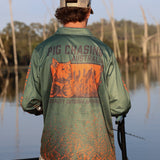 Long Sleeve Fishing Shirt - Watch Dog