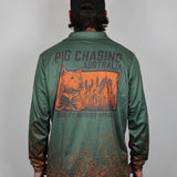 Long Sleeve Fishing Shirt - Watch Dog