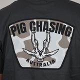 Boar Jaw T-Shirt - Charcoal/Camo