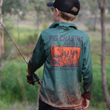 Kids Long Sleeve Fishing Shirt - Watch Dog