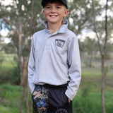 Kids Long Sleeve Fishing Shirt - Boar Jaw