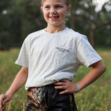 Kids Hunting Dog T-Shirt - Ash Grey