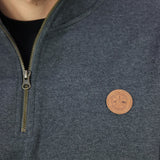 Half Zip Jumper - Charcoal Marle