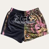 Real Camo Footy Shorts - Pink