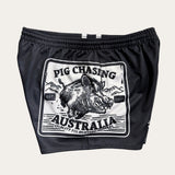 Raging Boar Footy Shorts - Black