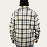 Sherpa Lined Flannel Jacket - Bone/Navy/Khaki
