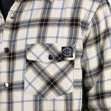 Sherpa Lined Flannel Jacket - Bone/Navy/Khaki