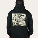 Raging Boar Hoodie - Black