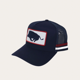 Signature Boar Trucker Cap - Navy/Red