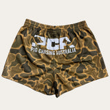 Duck Hunter Camo Footy Shorts - Zip Pockets