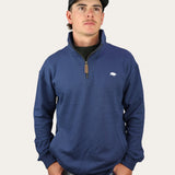 Signature Boar Half Zip Jumper - Navy