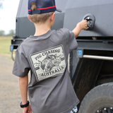 Kids Raging Boar T-shirt - Coal