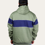 Embroidered Hoodie - Green/Navy